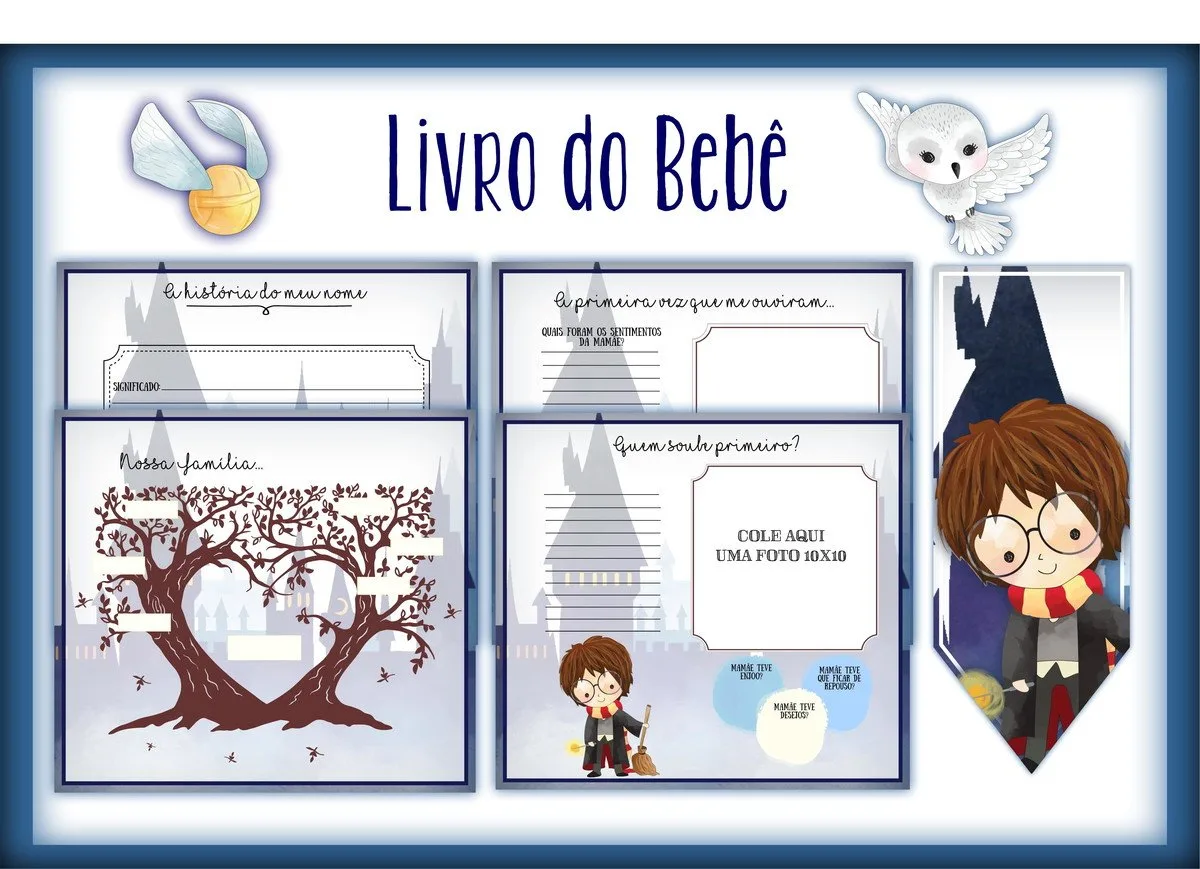 Livro do Bebê Harry Potter - Arquivo Digital 2 Livro do Bebê Harry Potter - Arquivo Digital