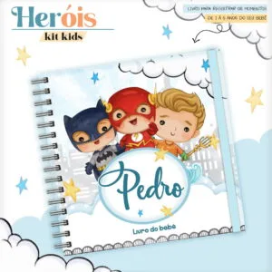 Livro do Bebê Heróis Cute - Arquivo Digital 11 Livro do Bebê Heróis Cute - Arquivo Digital
