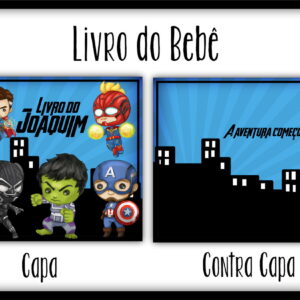 livro do bebe herois digital 96 paginas para personalizar