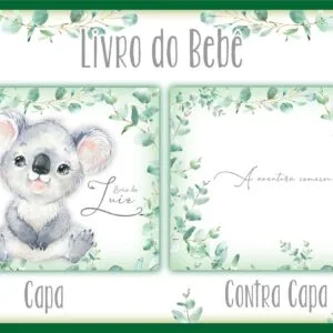Livro do Bebê Koala Menino - Arquivo Digital