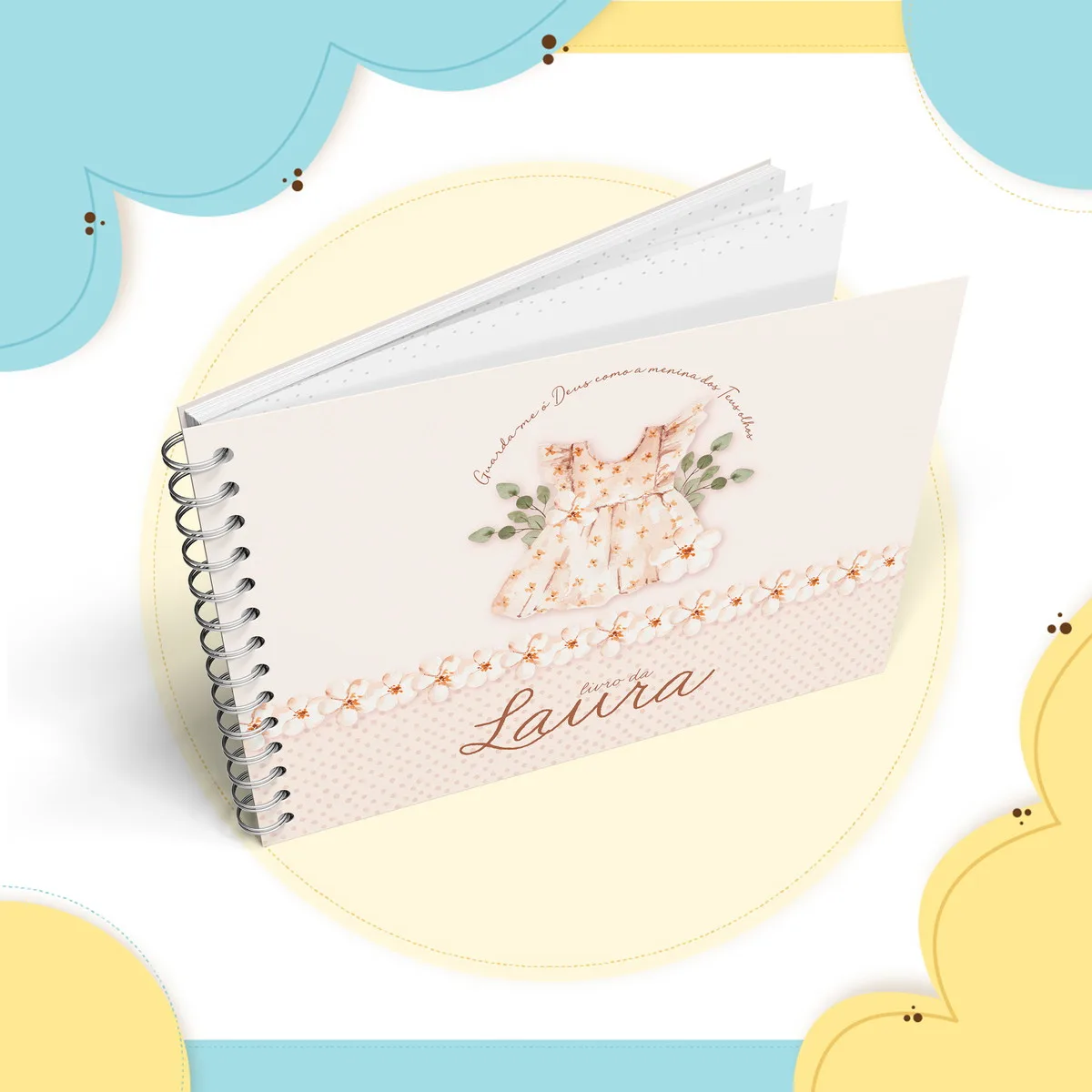 Livro do Bebê Menina Cristã- Arquivo Digital