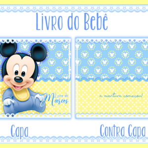 livro do bebe mickey baby digital personalizavel