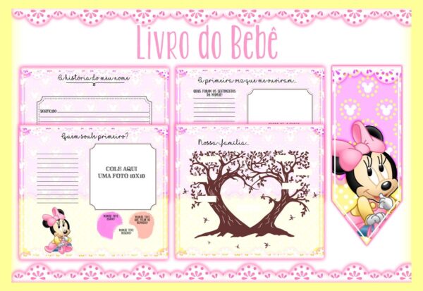 Livro do Bebê Minie Baby I - Arquivo Digital
