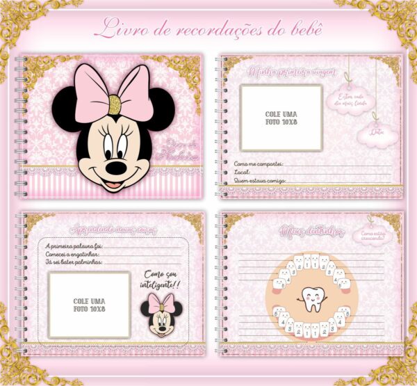 Livro do Bebê Minie Rosa - Arquivo Digital