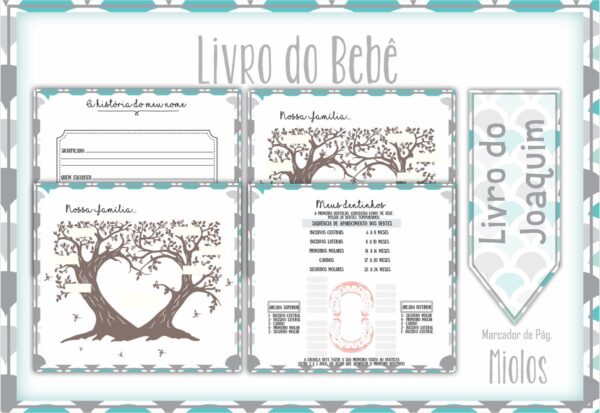 Livro do Bebê Neutro Menino - Arquivo Digital