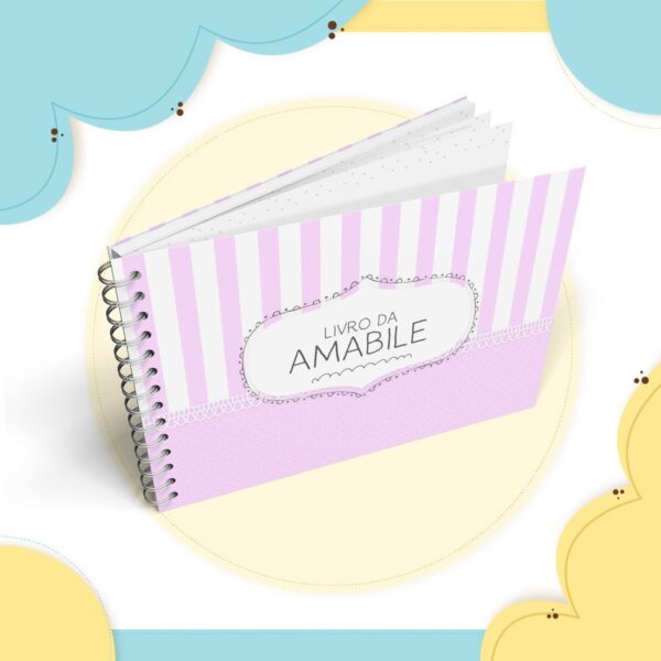 Livro Do Bebe Neutro Rosa Completo Arquivo Digital 4
