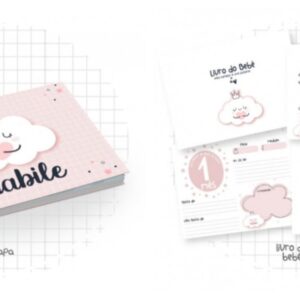 Livro do Bebê Nuvem Menina - Arquivo Digital