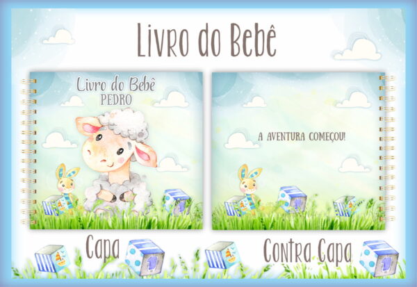 Livro do Bebê Ovelha Menino - Arquivo Digital