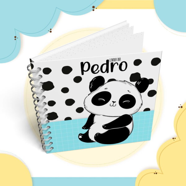 Livro do Bebê Panda Menino - Arquivo Digital