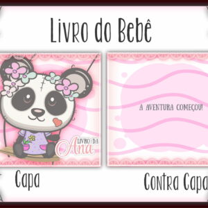 livro do bebe pandinha menina arquivo digital editavel