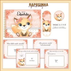 livro do bebe raposinha menina kit digital pdf para imprimir