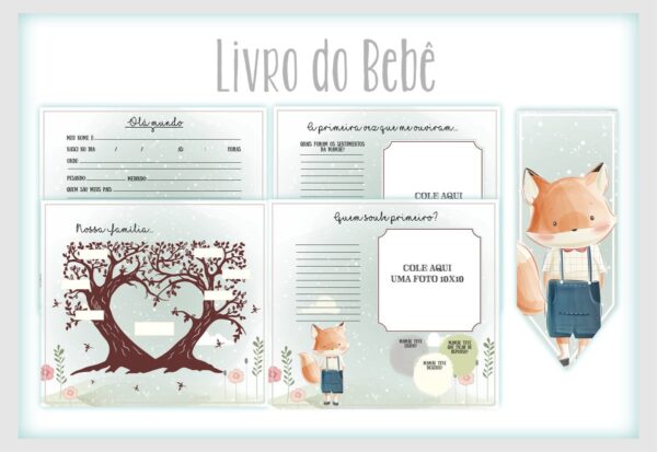 Livro do Bebê Raposinho Menino - Arquivo Digital