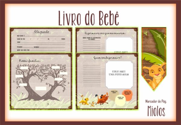 Livro do Bebê Rei Leão - Arquivo Digital