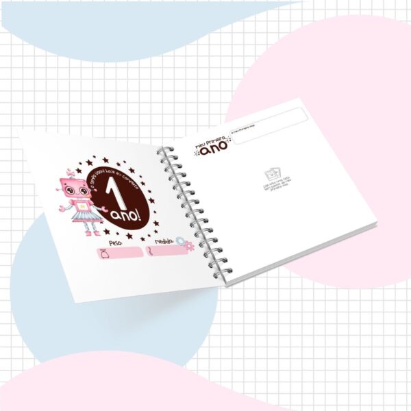 Livro do Bebê Robô Menina - Arquivo Digital