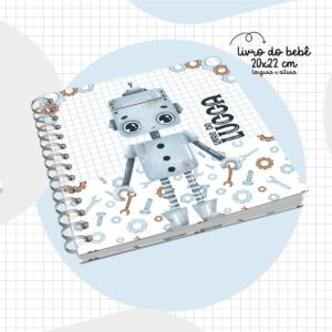 Livro do Bebê Robô Menino - Arquivo Digital