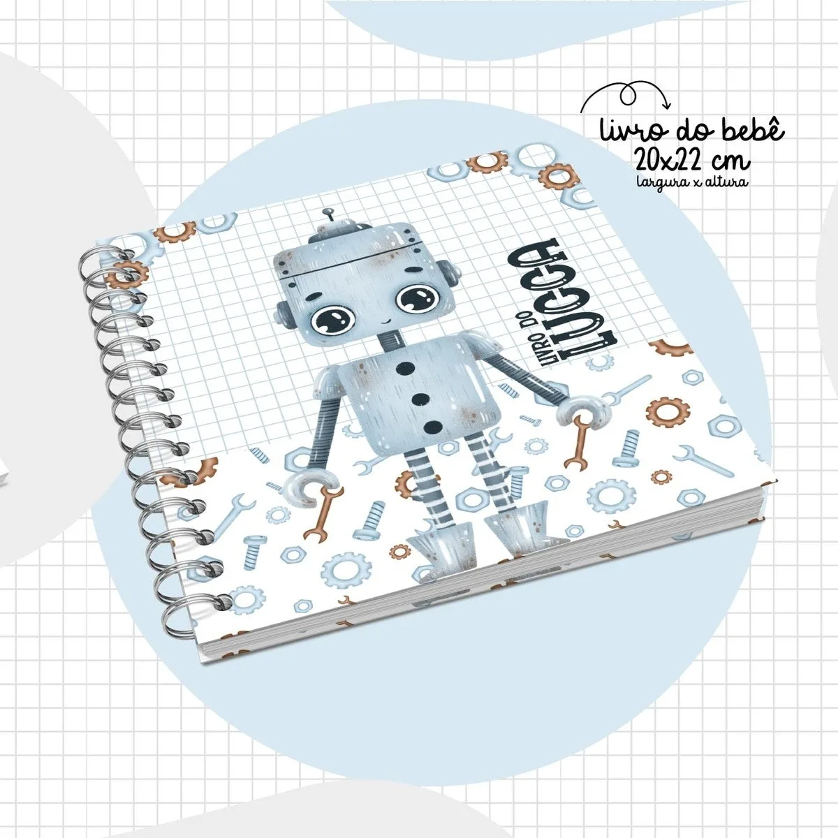 Livro do Bebê Robô Menino - Arquivo Digital