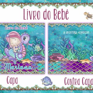 Livro do Bebê Sereia Cute - Arquivo Digital