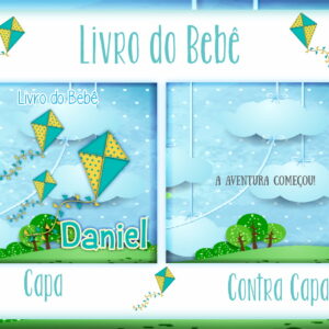 livro do bebe tema pipa arquivo digital editavel 2
