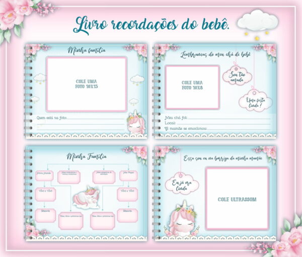 Livro do Bebê Unicórnio - Arquivo Digital