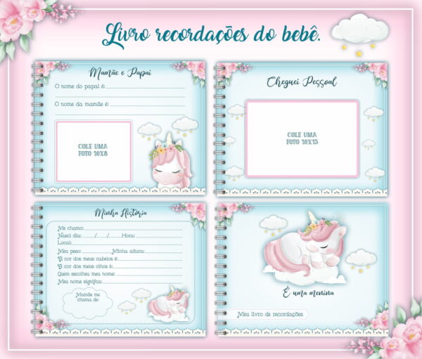 Livro do Bebê Unicórnio - Arquivo Digital