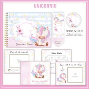 Livro do Bebê Unicórnio Rosinha - Arquivo Digital
