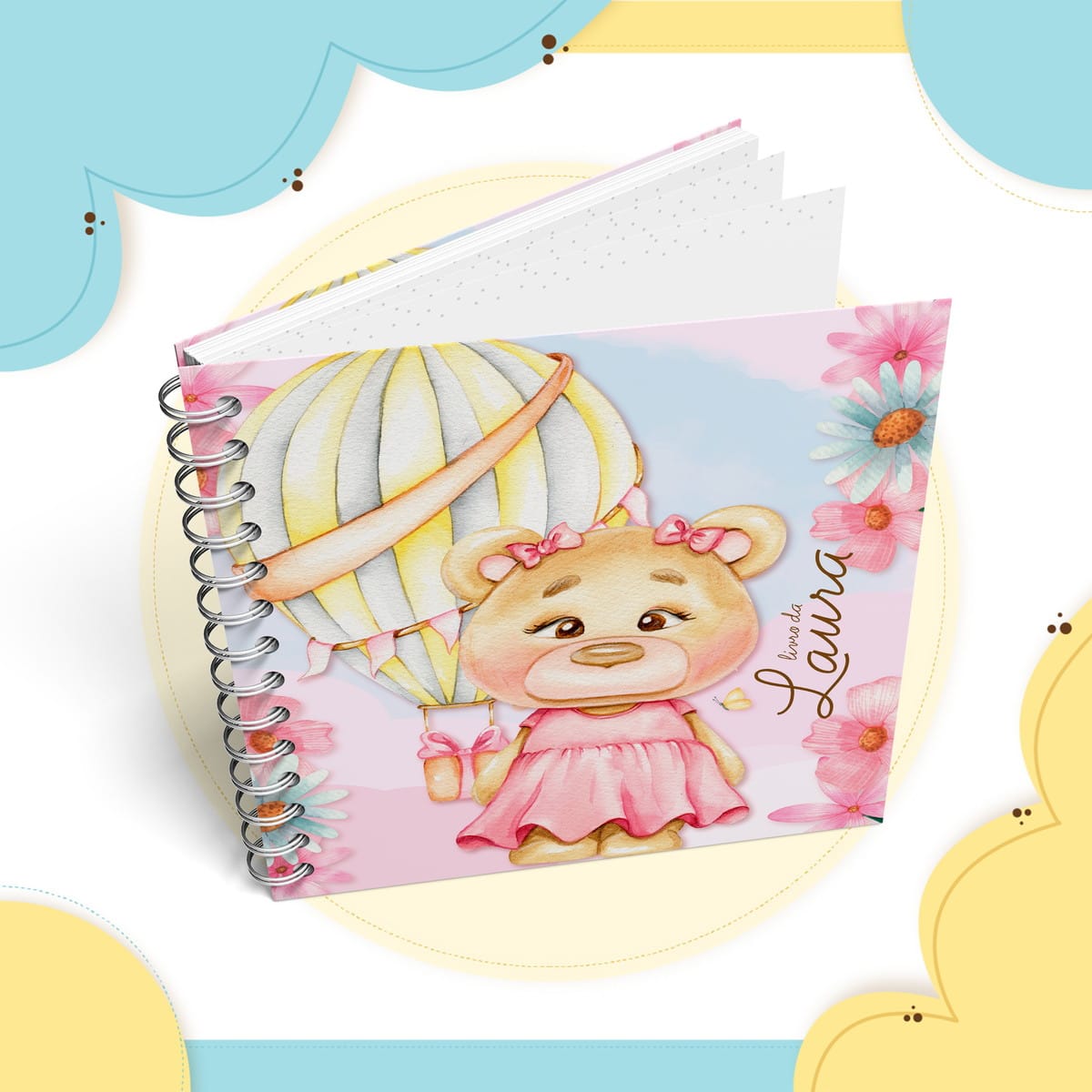 Livro do Bebê Ursinha Baloeira Kit Digital 96 Páginas 2 Livro do Bebê Ursinha Baloeira Kit Digital 96 Páginas - Imagem 2