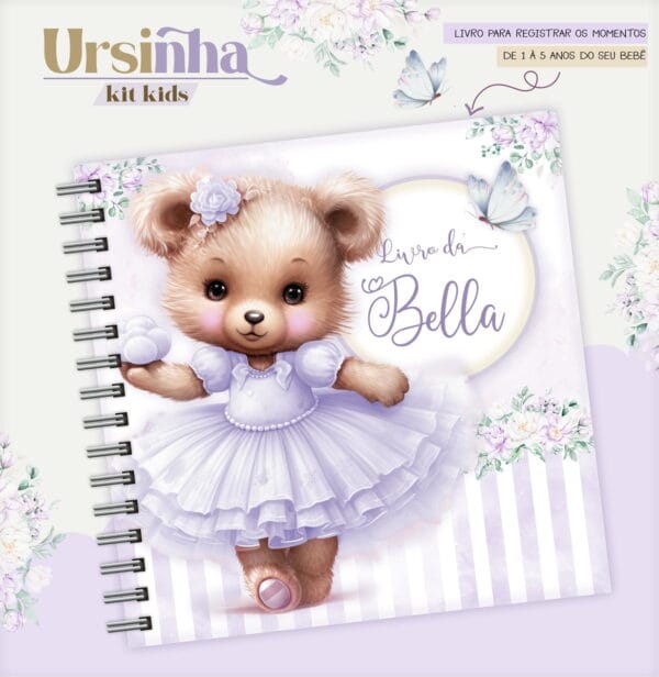 Livro do Bebê Ursinha Lavanda - Arquivo Digital