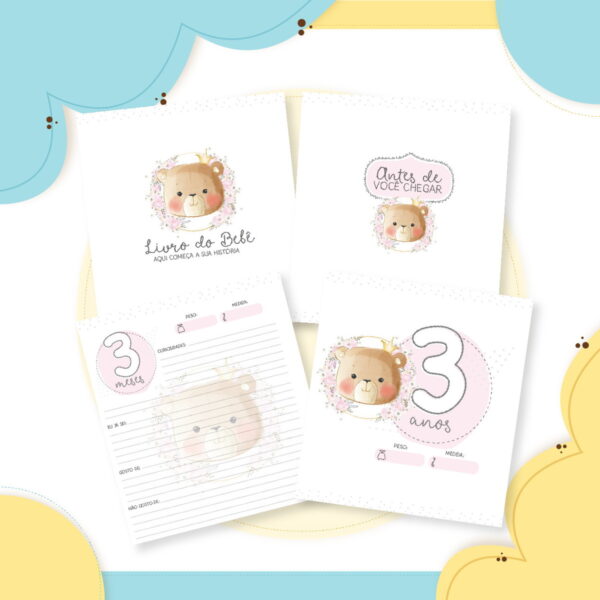 Livro do Bebê Ursinha Princesa - Arquivo Digital