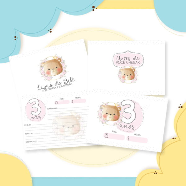 Livro do Bebê Ursinha Princesa - Arquivo Digital