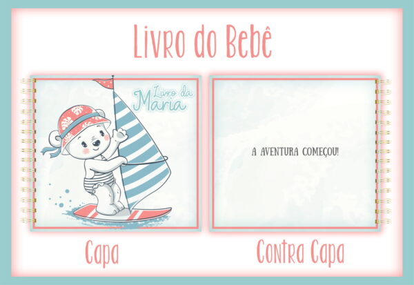 Livro do Bebê Ursinha Surfista - Arquivo Digital