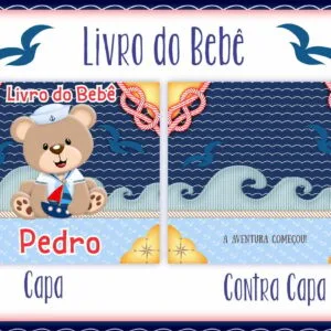 Livro do Bebê Ursinho Marinheiro - Arquivo Digital