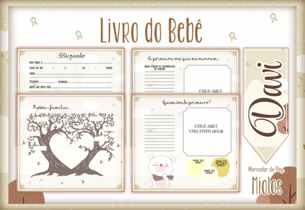 Livro do Bebê Ursinho Meigo - Arquivo Digital