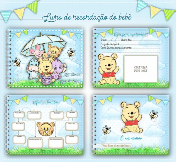 Livro do Bebê Ursinho Pooh - Arquivo Digital