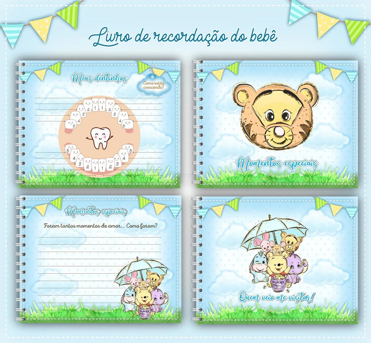 Livro do Bebê Ursinho Pooh - Arquivo Digital