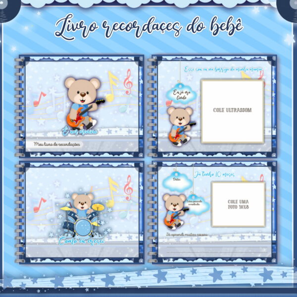 Livro do Bebê Ursinho Rock - Arquivo Digital
