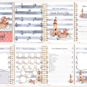 Livro do Bebê Urso Marinheiro - Arquivo Digital