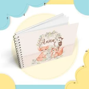 Livro Mêsversário Animais Menina - Arquivo Digital