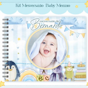 Livro Mesversário Baby Menino - Arquivo Digital
