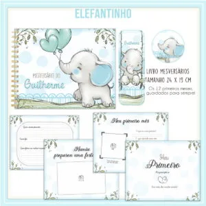 Livro Mesversário Elefantinho - Arquivo Digital