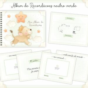 Livro Recordações Bebê leão - Arquivo Digital