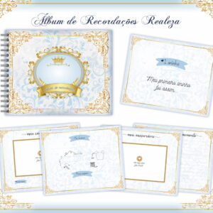 Livro Recordações Bebê Realeza - Arquivo Digital