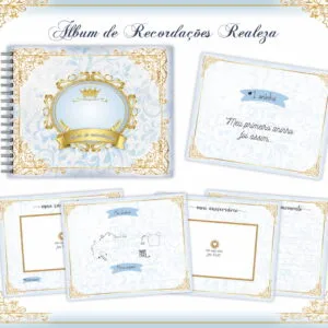 Livro Recordações Bebê Realeza - Arquivo Digital