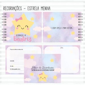 Livro Recordações do Bebê Estrela - Arquivo Digital