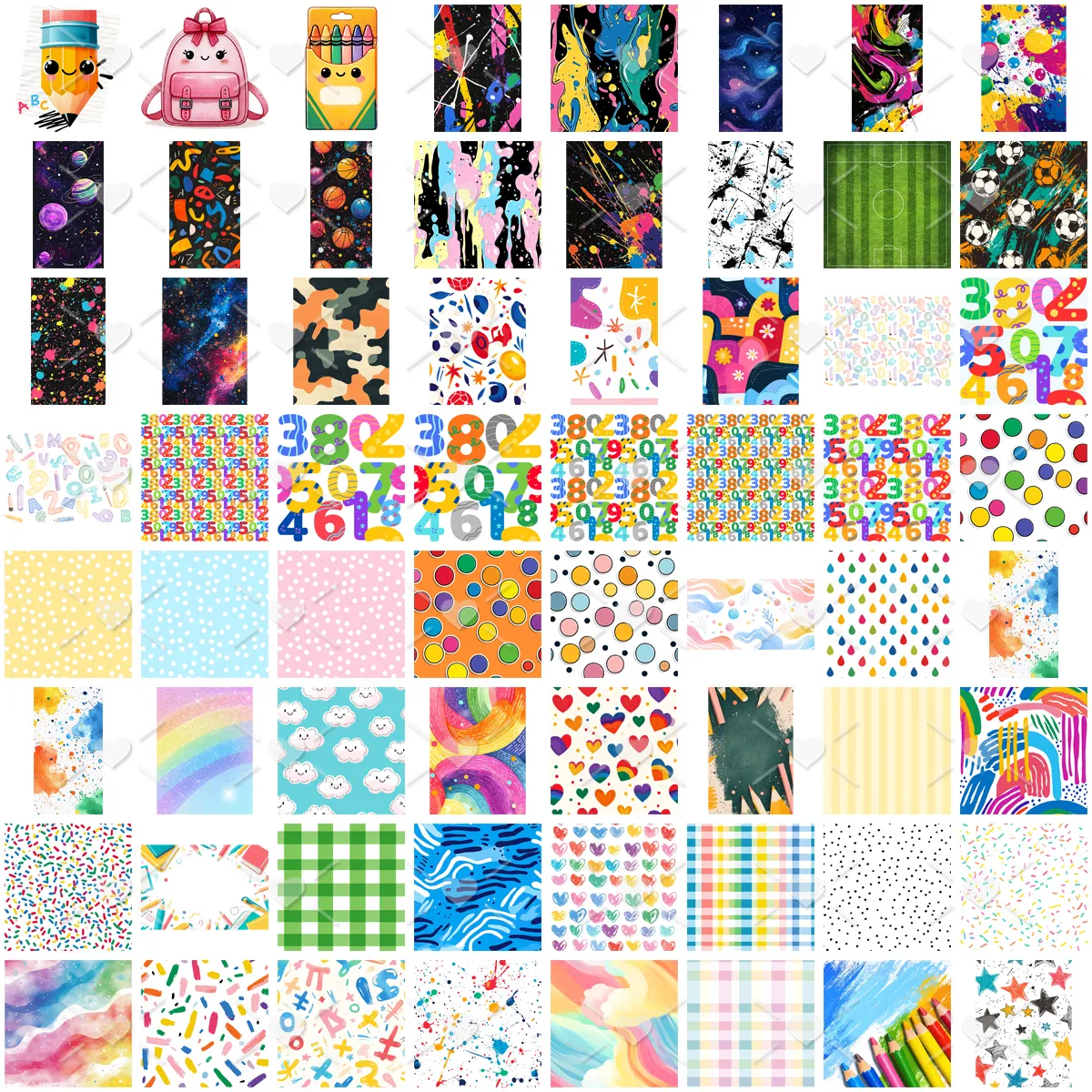 Mascotes Fofos Volta às Aulas Kit Digital PNG para Convites 5 Mascotes Fofos Volta As Aulas Kit Digital Png Para Convites 10