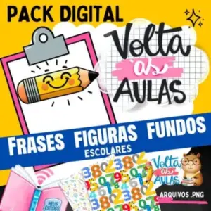 Mascotes Fofos Volta As Aulas Kit Digital Png Para Convites 8