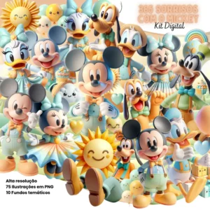 Mickey 365 Sorrisos - Kit Digital em PNG para Criativos