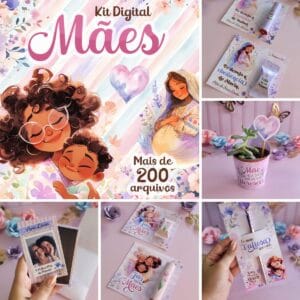Mimos Digitais Mães 2024 + Ilustrações e Frases Fofas
