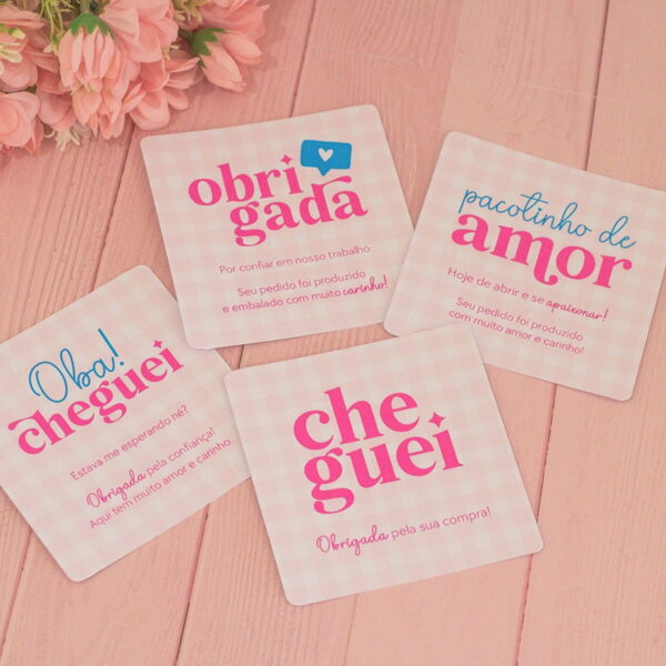 Mimos para Clientes Rosa - pdf e Png