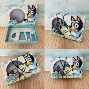 Caixa Mini Confeiteiro Bluey arquivo digital para corte 6 mini confeiteiro bluey arquivo digital