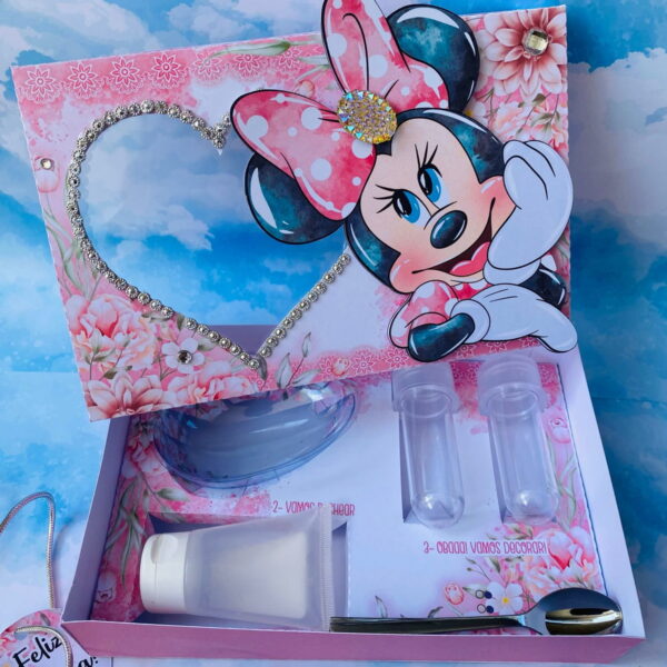 Mini Confeiteiro Minnie Rosa - Arquivo Digital
